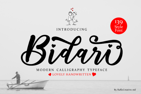 Bidari Script: A Modern Calligraphy Typeface for Elegant Design