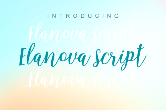 Elanova Script: Elevating Your Designs with Modern Elegance