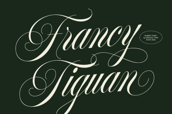 Francy Tiguan: A Script Font for Elevated Design