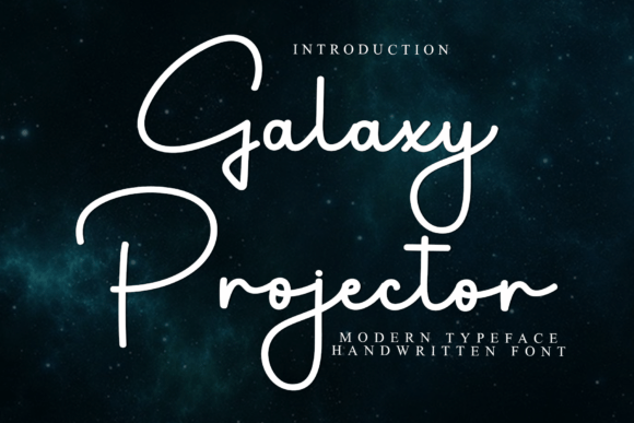 Galaxy Projector: A Typeface for Dreamers and Creators