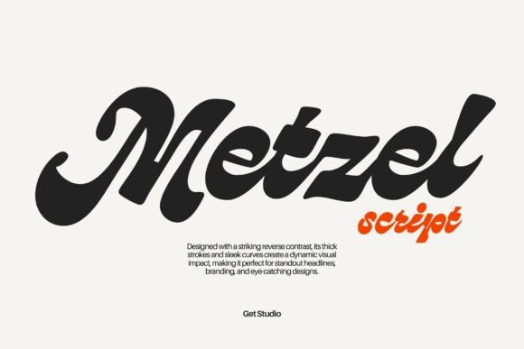Metzel Script: A Bold Retro-Modern Script Font