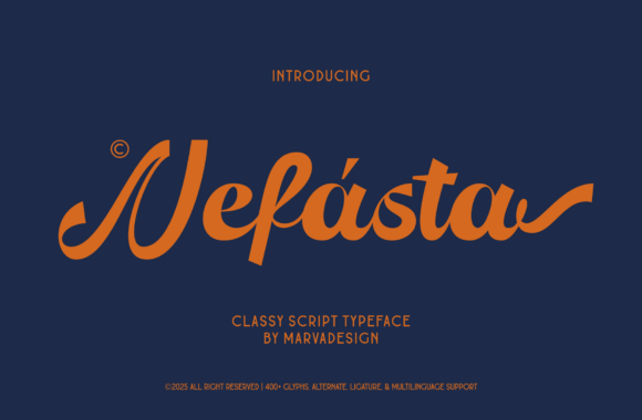 Nefasta: A Modern Script Font with Timeless Flow