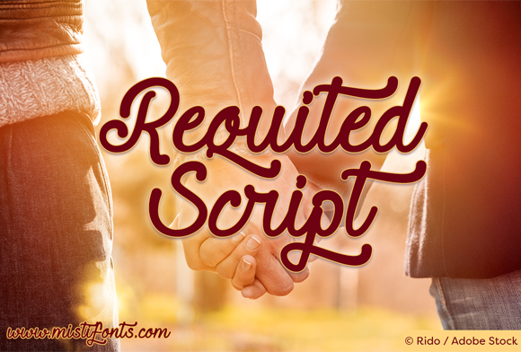 Requited Script: An Elegant Calligraphy Font for Your Projects