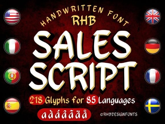 Sales Script: A Handwritten Font for Authentic Brand Stories