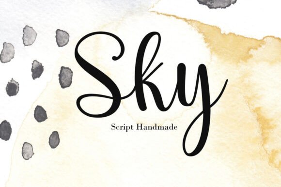 Sky Script: A Handwritten Font for Timeless Branding